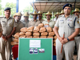 ಕ್ರೇನ್ ನಲ್ಲಿ ಎತ್ತಾಕಿಕೊಂಡು ಹೋದ ಕಾರಲ್ಲಿತ್ತು 118 ಕೆ.ಜಿ.ಗಾಂಜಾ